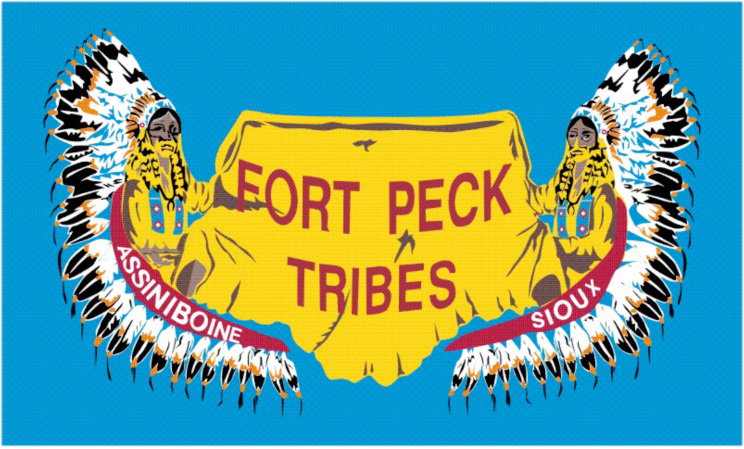 Sioux of Fort Peck Flag