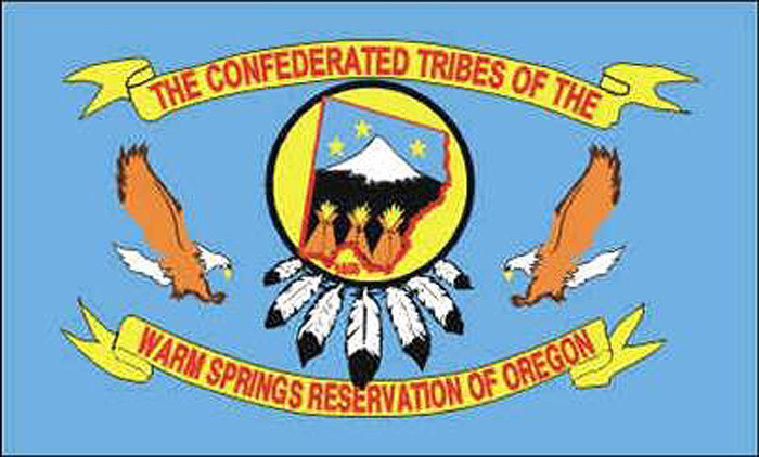 Tribes of Warm Springs Reservation Flag